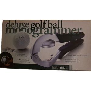 Vintage Deluxe Golf Ball Monogrammer-New In Box